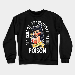 old school traditional tattoo designs Crewneck Sweatshirt